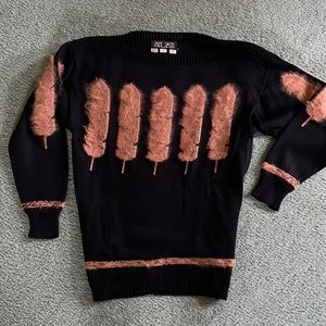 Jane Smith of Aspen. Original hand knit, all silk. A classic sweater.